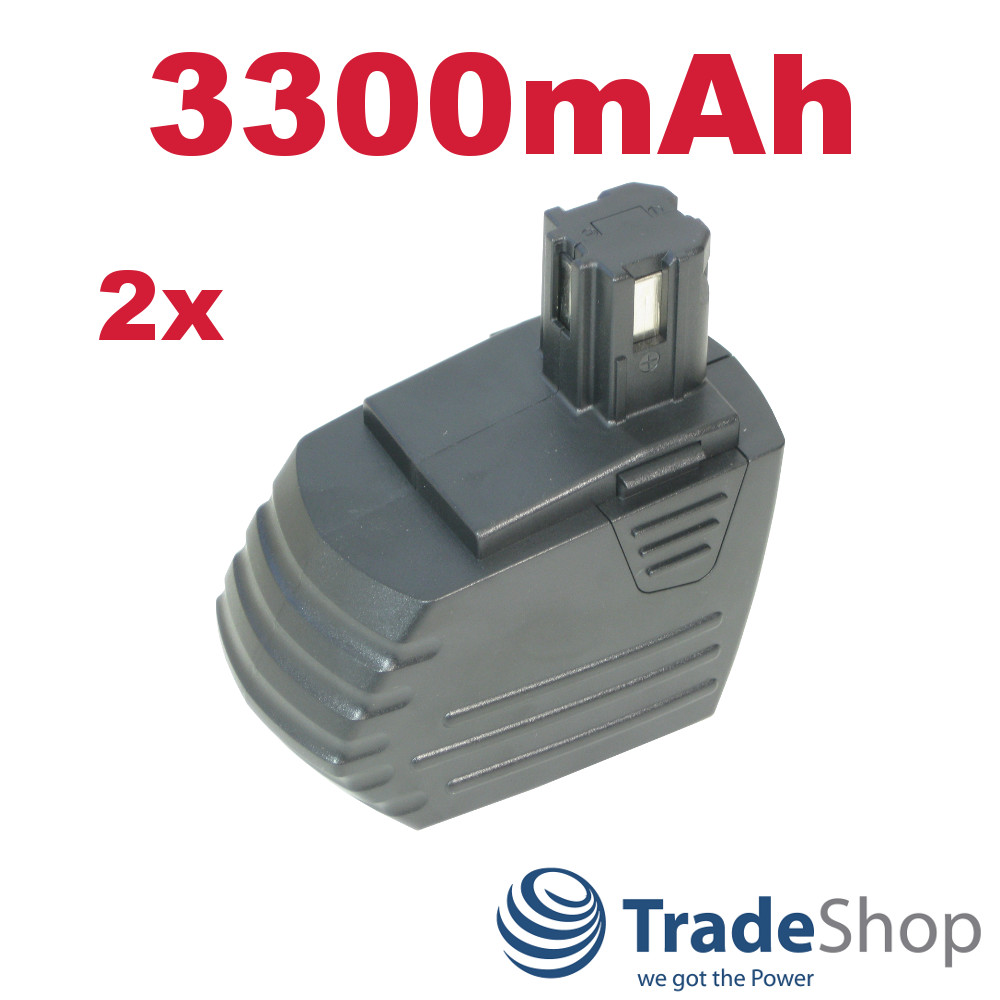 2x AKKU 15,6V 3300mAh Ni-Mh 51,5Wh ersetzt Hilti SFB150 SFB155