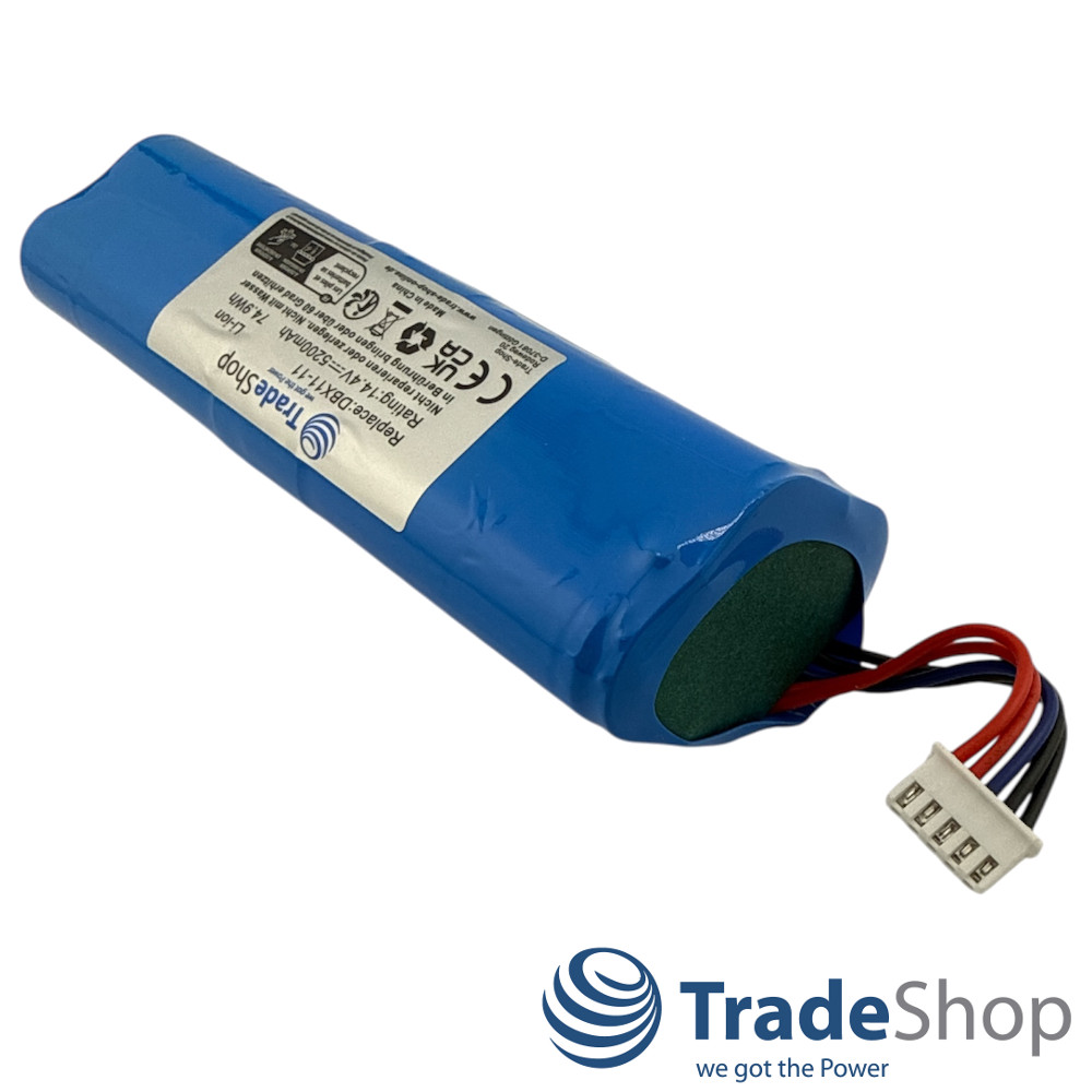 2x Li-Ion Akku 14,4V 5200mAh für Ecovacs Deebot T8, T9 ersetzt S10-Li-144-5200