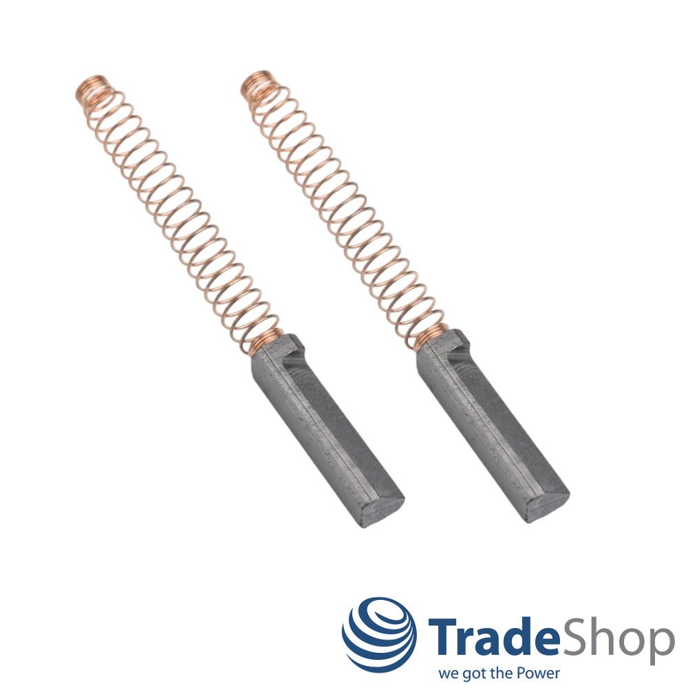 2x Motorkohlen Kohlebürsten 6x6x25mm für KitchenAid KSM90 ersetzt W10380496