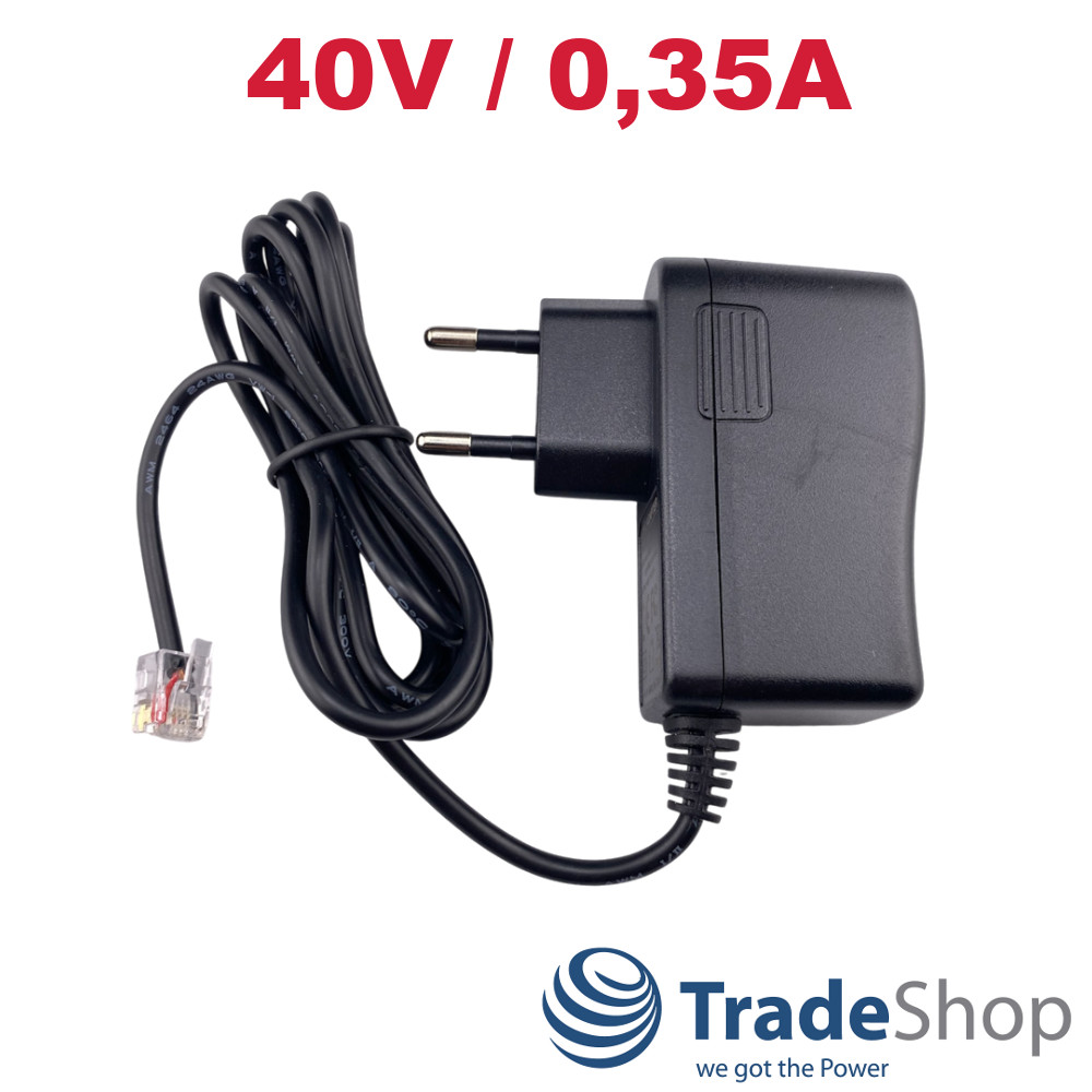 Netzteil Ladegerät 40V/350mA für Agfeo ST22 ST31 ST40 ST42 ST45 ST56