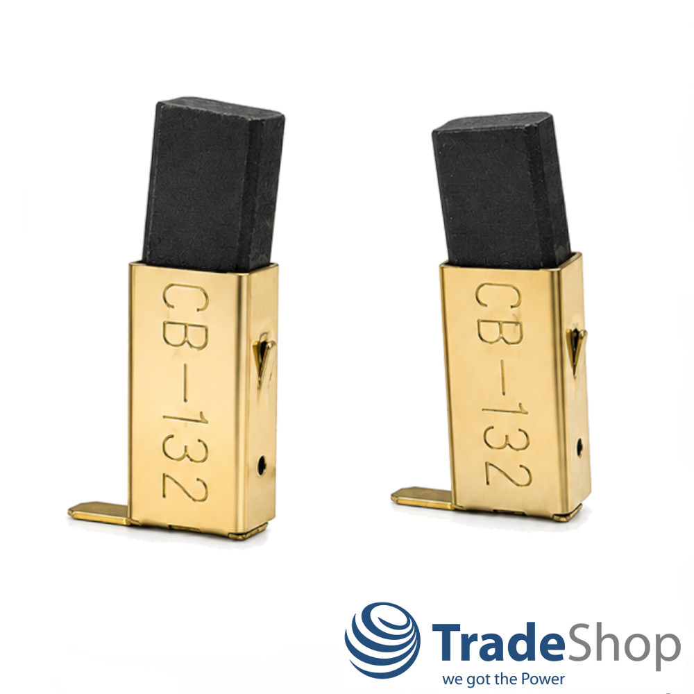 2x Kohlebürsten 14,7x10x6mm kompatibel mit Makita UC3010A - ersetzt CB-132