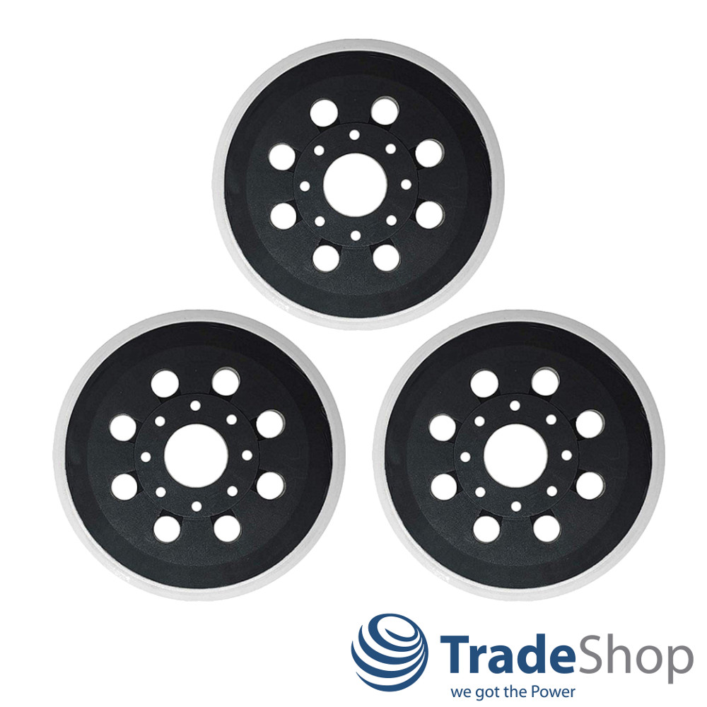 3x Haftteller Schleifteller Stützteller 125mm für Bosch GEX 125-1 AE PEX 220 A