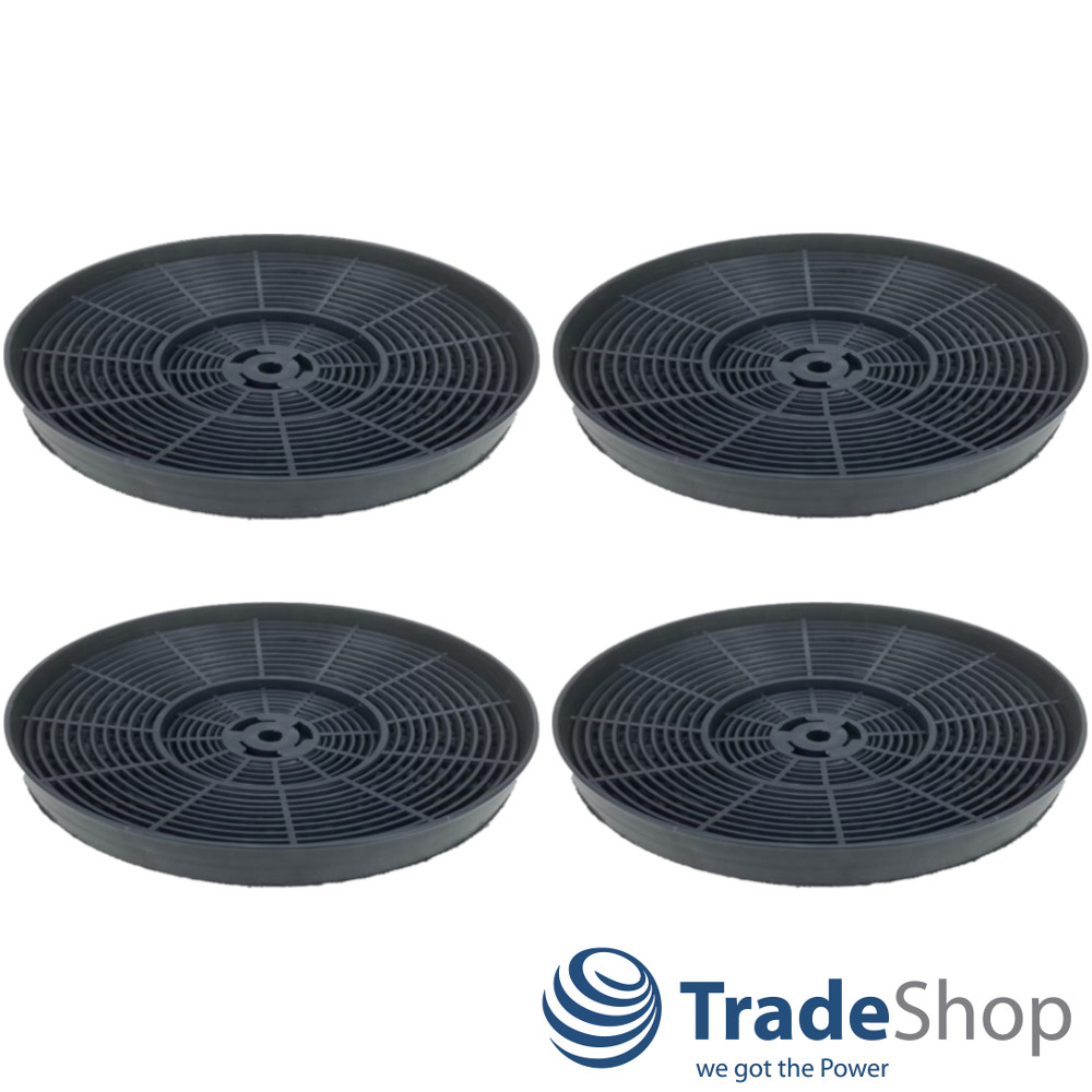 4x Aktivkohlefilter 175 x 20mm für Dunstabzugshauben ersetzt Respekta MIZ0031