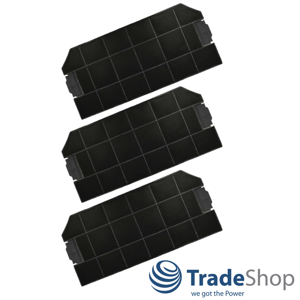 3x Aktivkohlefilter für Dunstabzugshauben ersetzt Bosch/Siemens 460367, LZ33000
