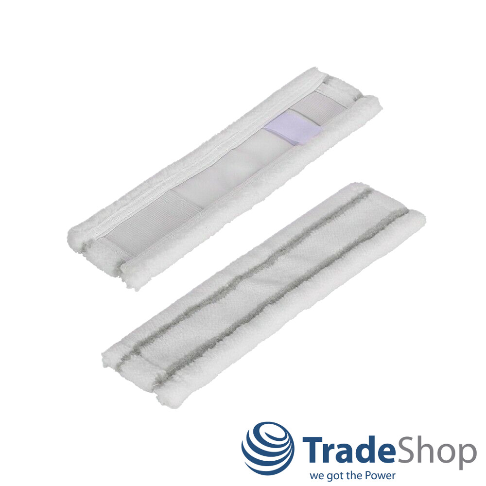 2x Mikrofaser Wischtücher Wischbezug für Kärcher WV2, WV50 ersetzt 2.633-100.0