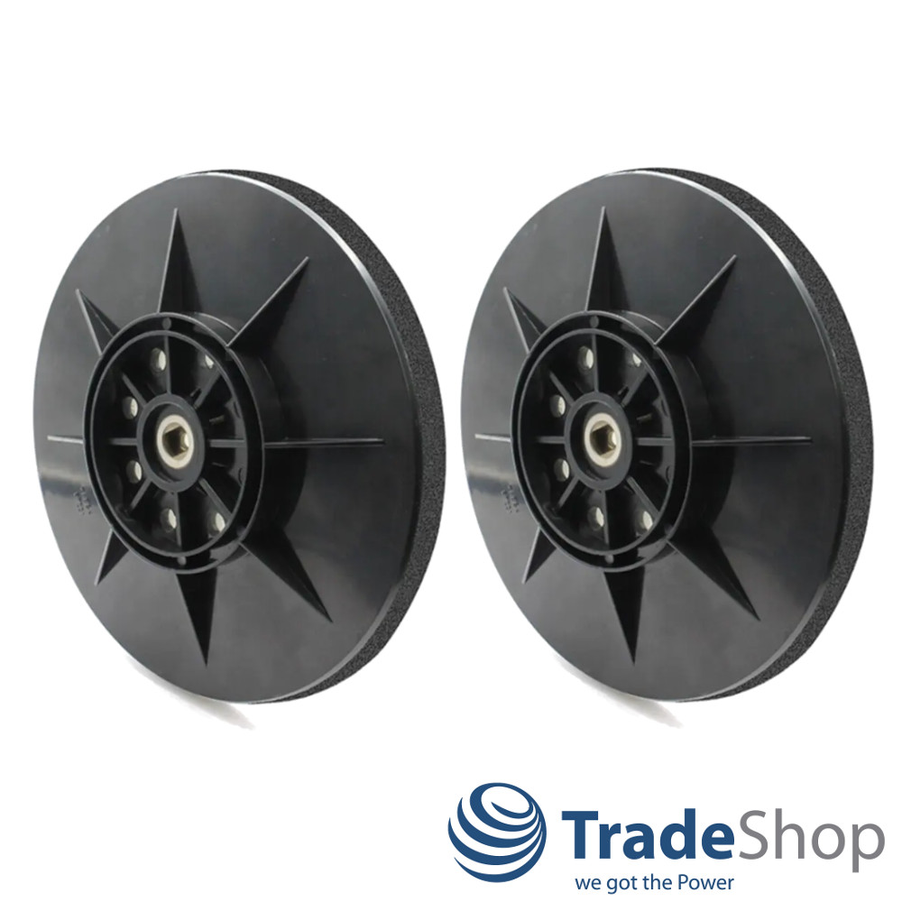2x Schleifteller Stützteller 225mm Ersatz für Einhell TC-DW 225, TE-DW 225 uvm.