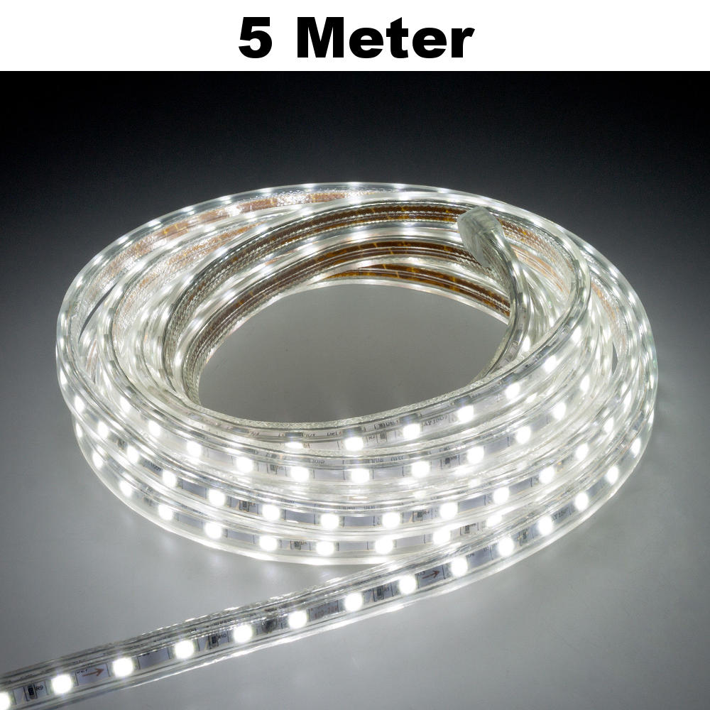 5m Weiß LED Leuchtstreifen Lichterkette 60 LED/Meter SMD2835