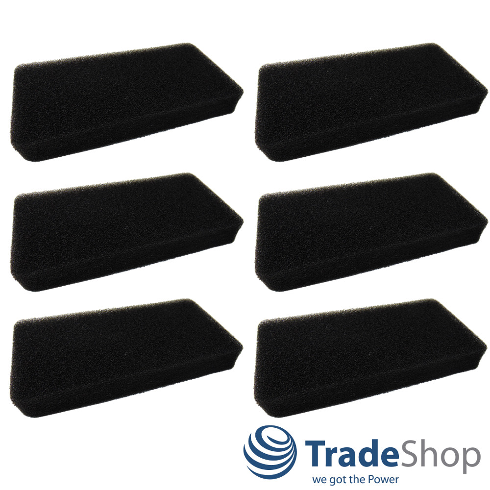 6x Ersatz Schwammfilter Schaumfilter für Gorenje SP10/320 D7462J D7465J D7465