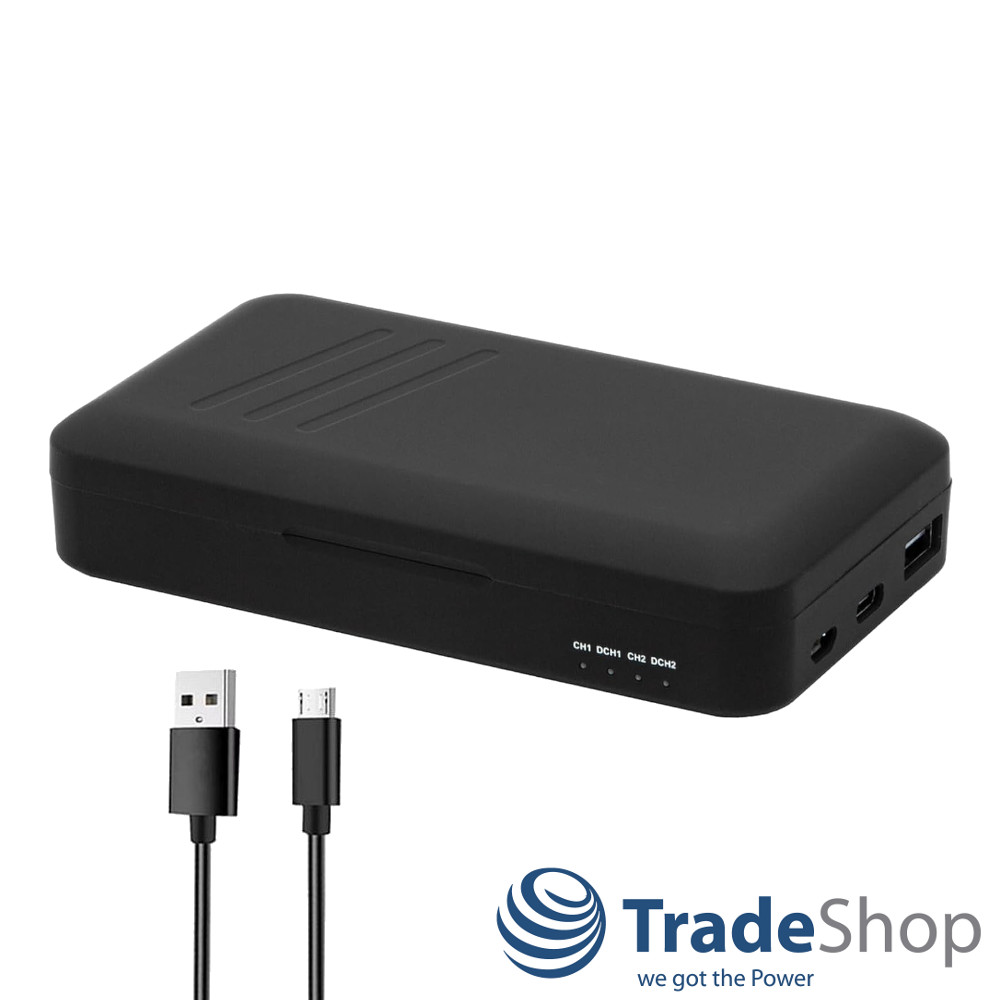 Dual Ladegerät mit Powerbank-Funktion für Nikon EN-EL15, EN-EL15a, EN-EL15b