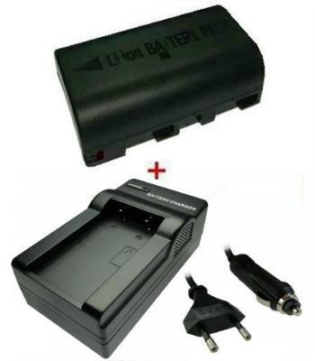 Akku 1800mAh + Ladegerät ersetzt BN-VF808 für viele JVC Camcorder, Info Chip