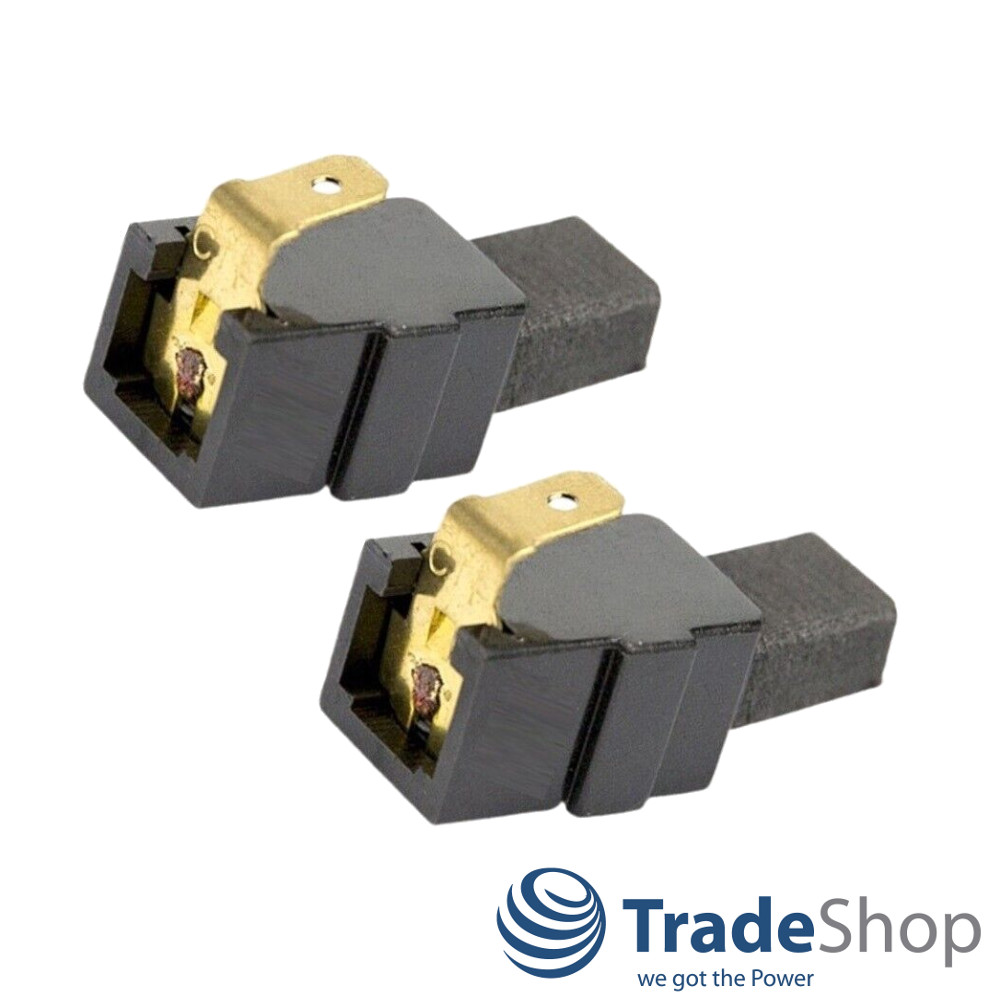 2x Motorkohlen 6x9x12,5mm mit Halterung für Makita 6904V 6822V ersetzt CB415