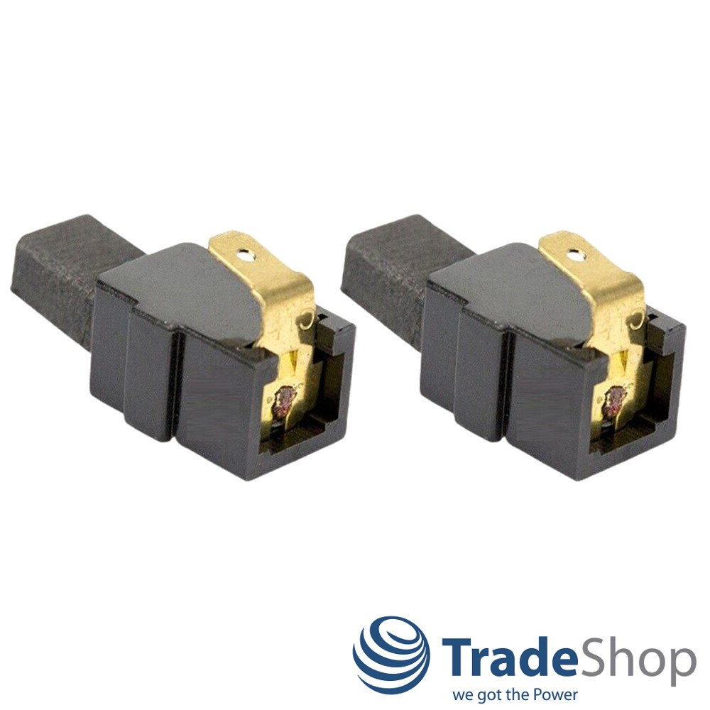 2x Motorkohlen 6x9x12,5mm mit Halterung für Makita 6904V 6822V ersetzt CB415