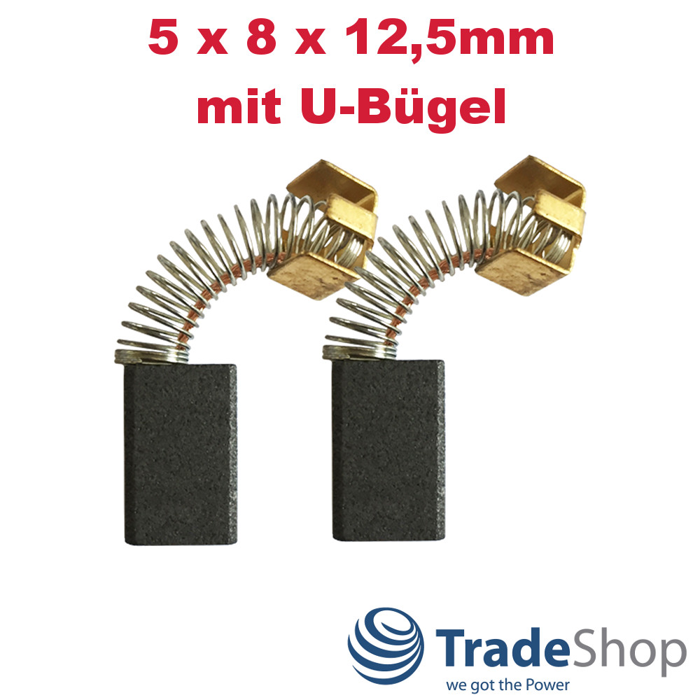 2x Kohlebürsten Motorkohle 5x8x12,5mm für Makita Elektro-Werkzeuge
