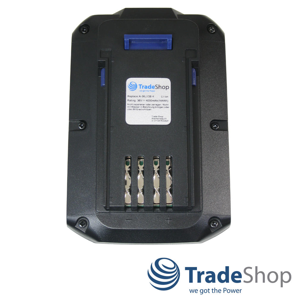2x AKKU 36V 4000mAh Li-Ion für LUX-Tools Akku-Rasenmäher A-36 Li/38 H