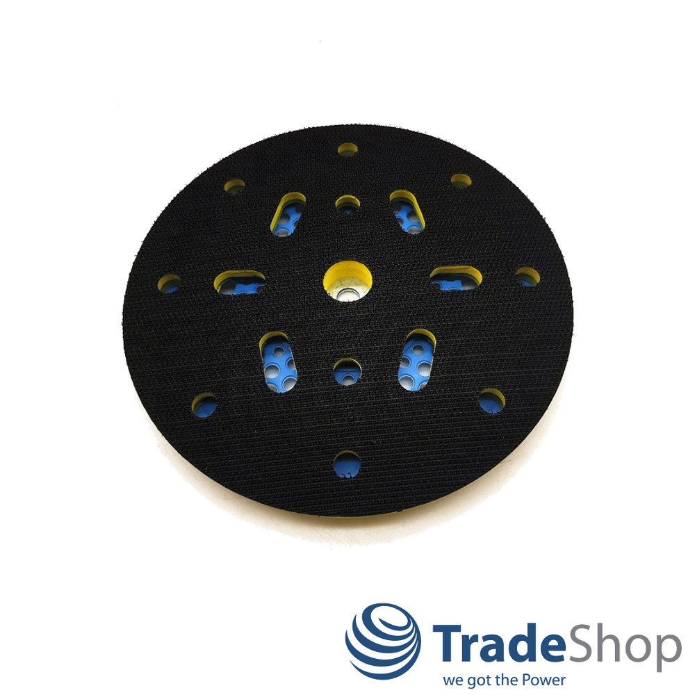 Klett Haftteller Ø 150mm M8 + 5/16" mit Adapter Set für Exzenterschleifer