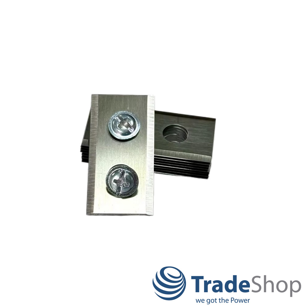 Messer Klingen 36x18x0,9mm (Stahl, Silber) für Worx Landroid WG754E, S300, M1000