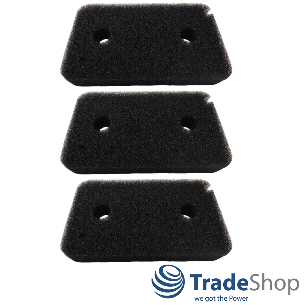 3x Schaumfilter Filtermatte Ersatz für Miele Eco DA6390W T7850WP T8168WP T8860WP