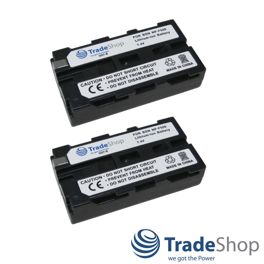 2x Akku 2400mAh für Sony NP-530 NP-730 NP-930 NP-F330 NP-F730 NP-F930 NP-F550