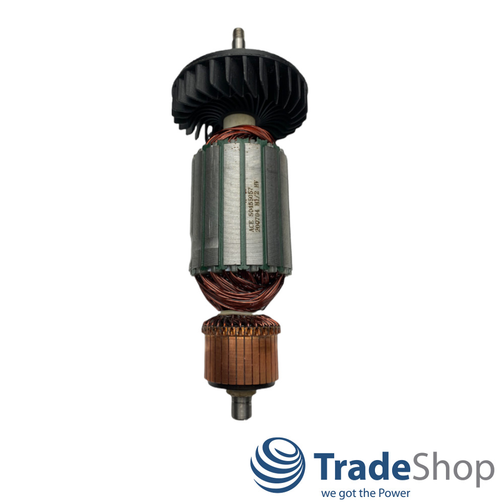 Anker Rotor Motor Ersatz mit Lüfter für Bosch GA9040S GA9040R Winkelschleifer