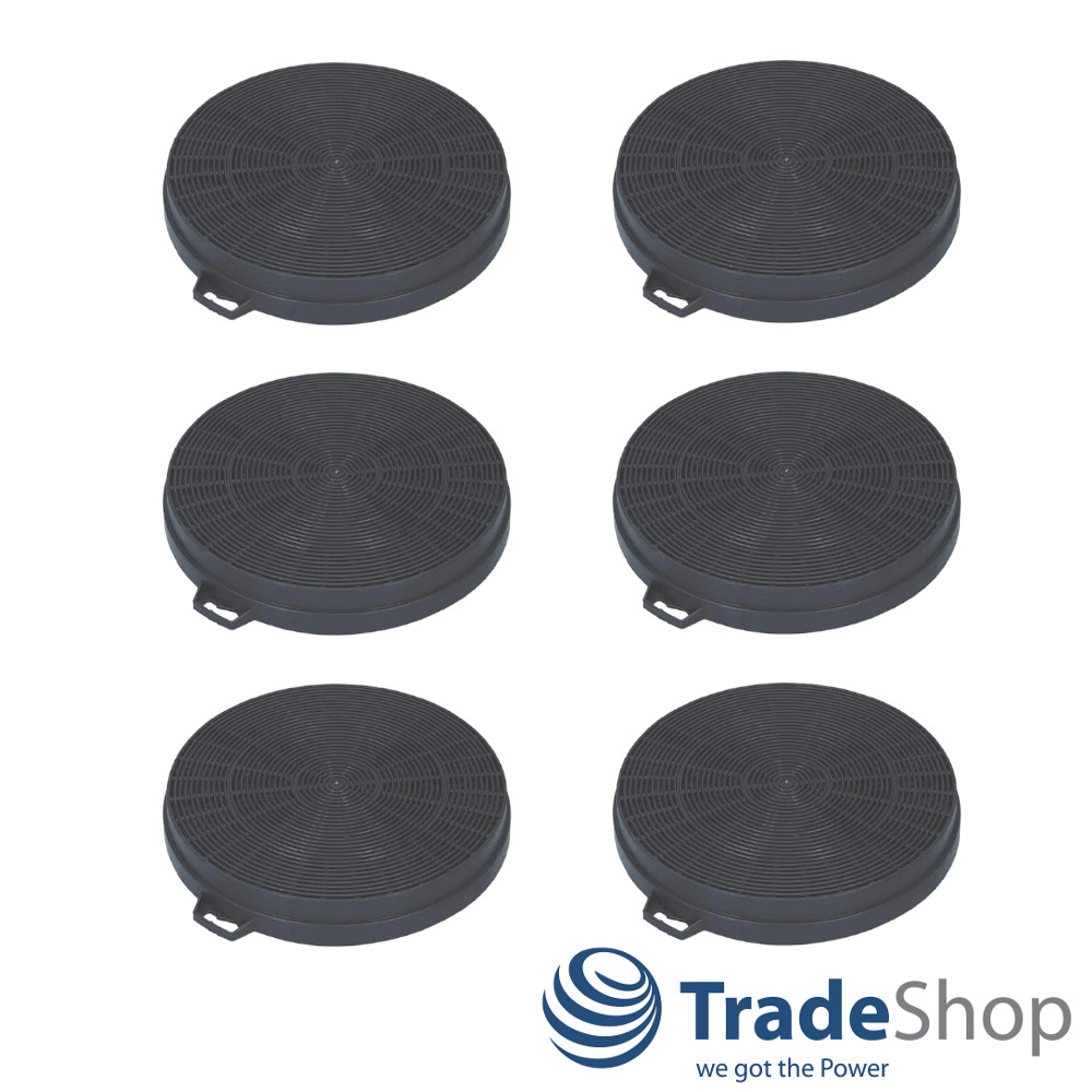6x Aktivkohlefilter Ø210mm für Dunstabzugshauben ersetzt Bosch/Siemens 353121