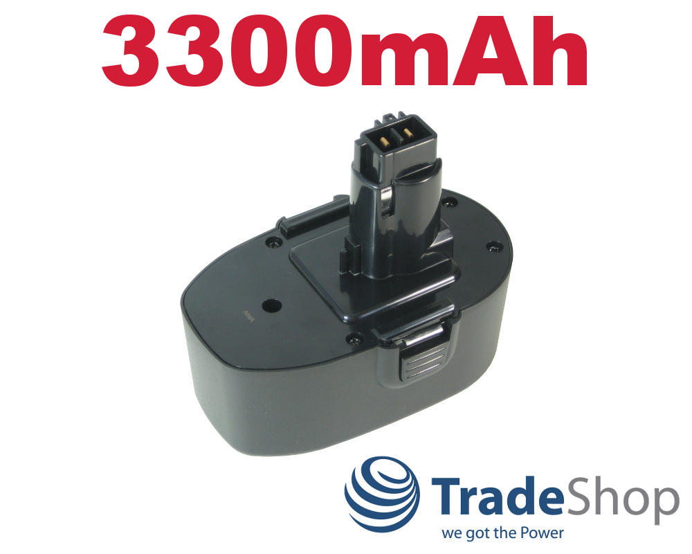Akku 18V 3300mAh Ni-MH für BLACK & DECKER A9282 PS145 CD18C CD18CE CD180K2 uvm