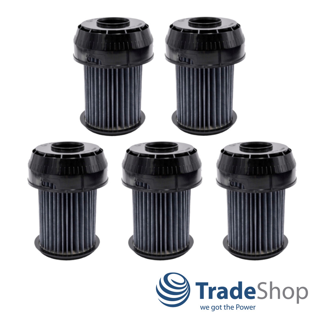 5x Lamellenfilter Zylinderfilter für Bosch / Siemens BSG6 VSX6 ersetzt 00649841