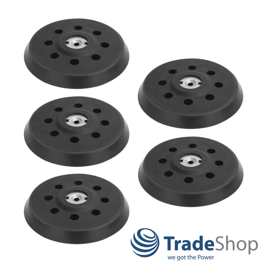 5x Ersatz Schleifteller Haftteller 125mm für Metabo SXE 325 Intec, 425 TurboTec