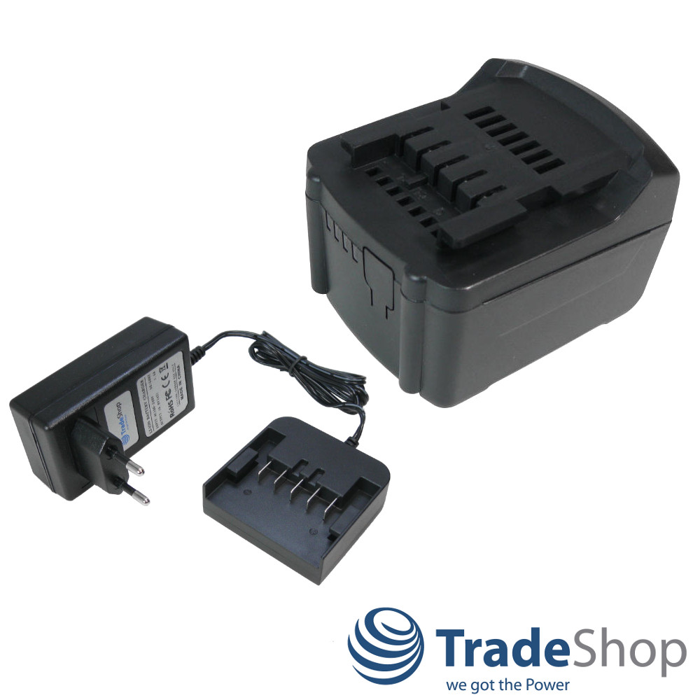 Li-Ion Akku 14,4V 3000mAh + Ladegerät für Metabo BS 14.4 Li, RC 14.4-18 uvm.