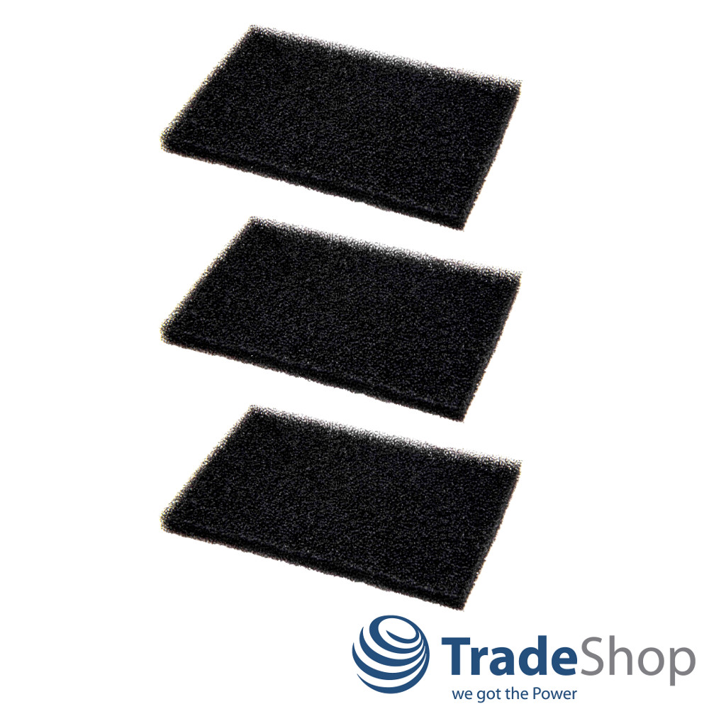 3x Schaumfilter Filtermatte für AEG Vampyr CE 220, CE 250, CE 270 ersetzt AEF03