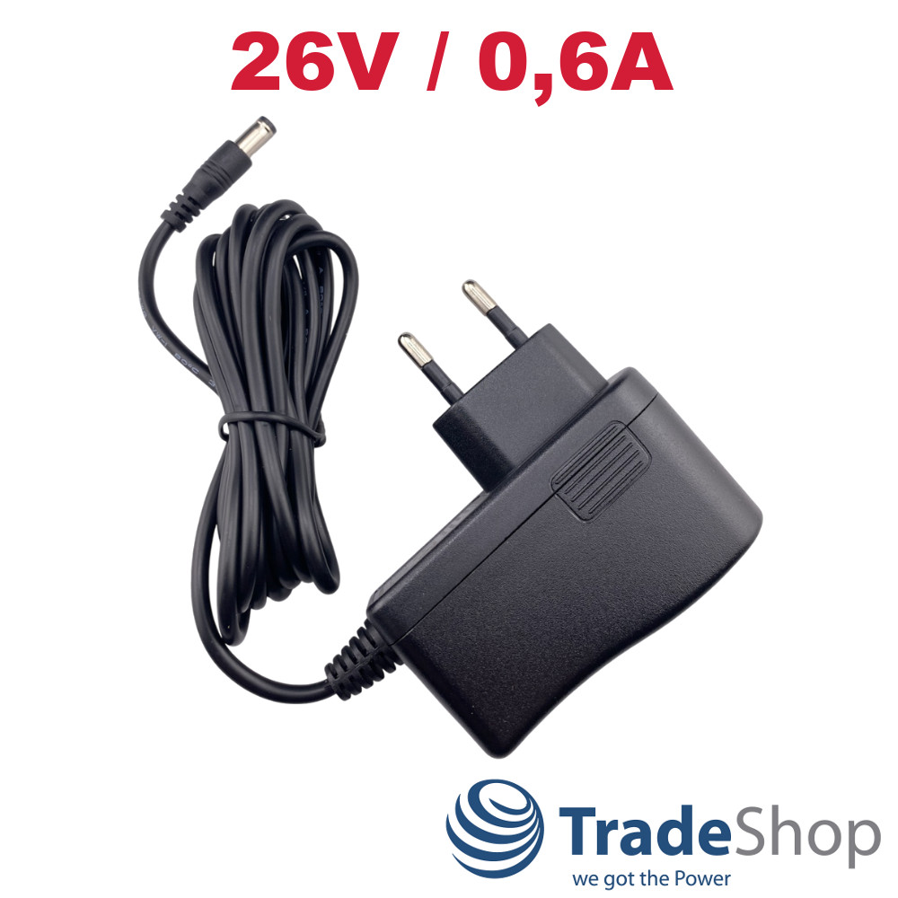26V 0,6A Netzteil Ladegerät für Hoover Beko Moosoo Grundig