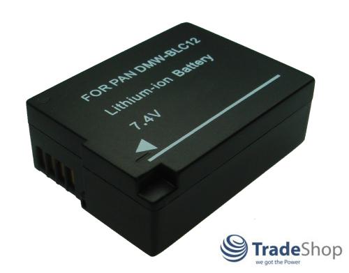 2in1: Akku + Dual Ladegerät LCD Ladestation für Panasonic DMW-BLC12 Leica BP-DC12