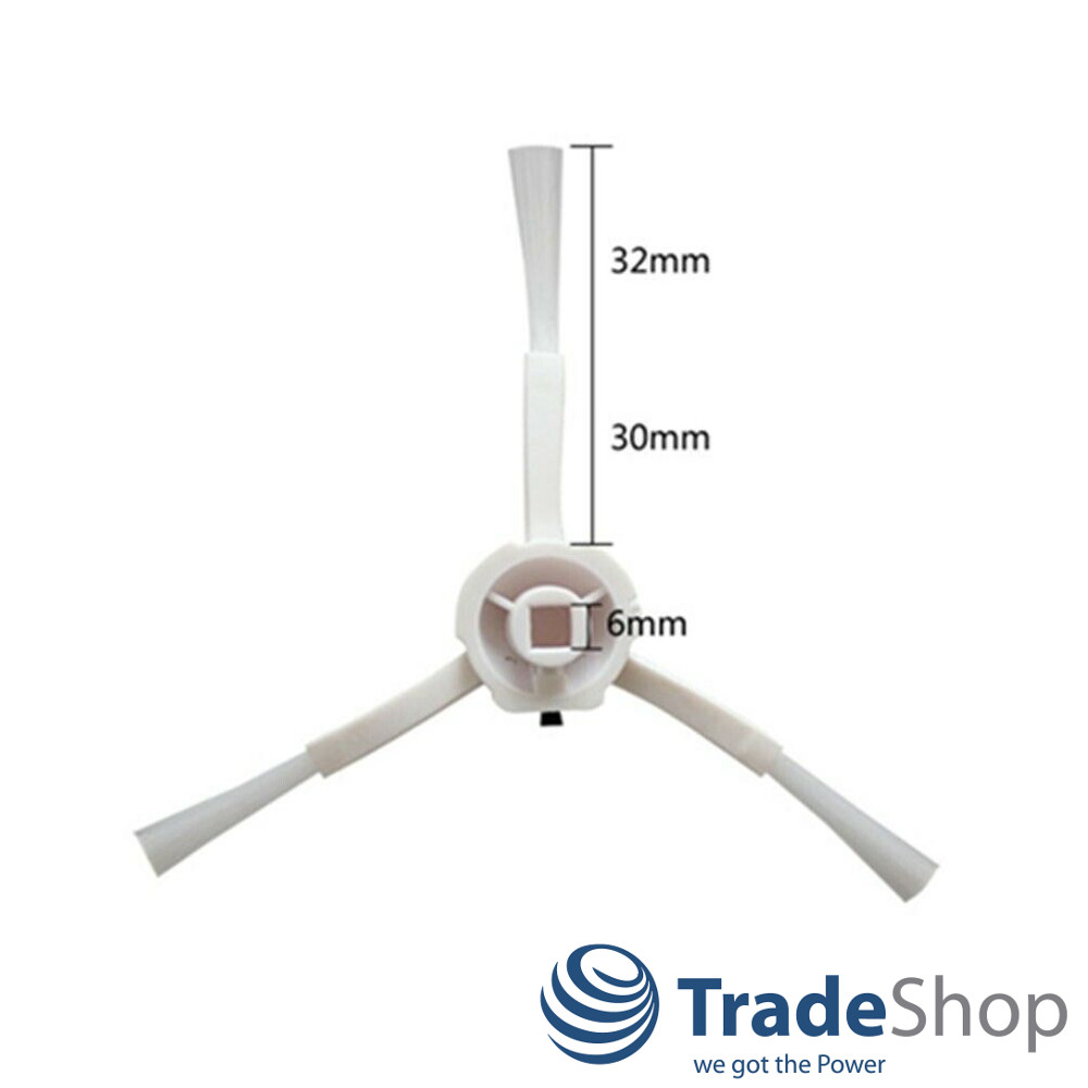 3-Arm Ersatz Seitenbürste für Xiaomi Mijia 1C STYTJ01ZHM Dreame F9 Saugroboter