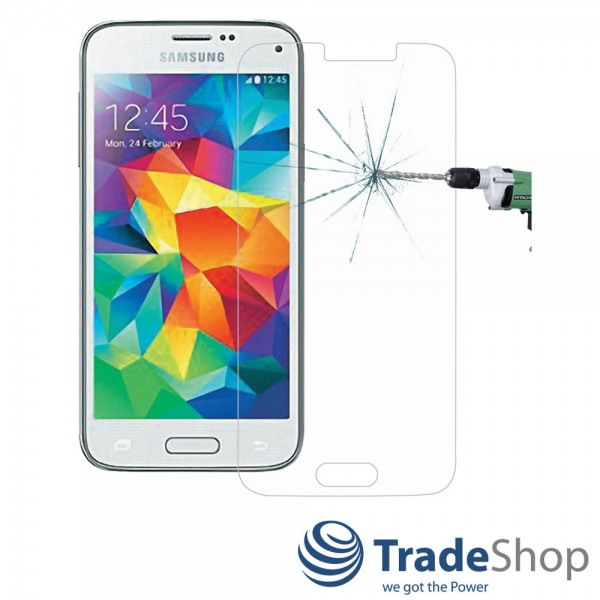 Schutzglas 9H Echtglas Transparenz für Samsung Galaxy S5 Mini SM-G800