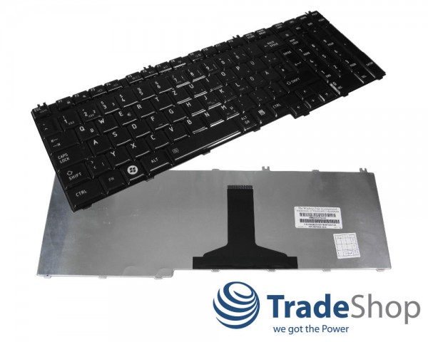 Tastatur Keyboard Deutsch QWERTZ für Toshiba Satellite A500 A505 uvm.