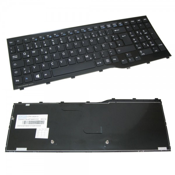 Tastatur QWERTZ DE Deutsch für Fujitsu-Siemens Lifebook AH552 A552 uvm