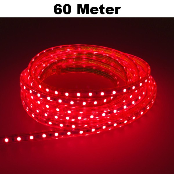 60m Rot LED Leuchtstreifen Lichterkette 60 LED/Meter SMD2835