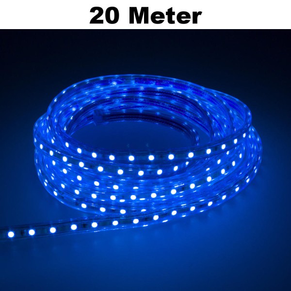 20m Blau LED Leuchtstreifen Lichterkette 60 LED/Meter SMD2835