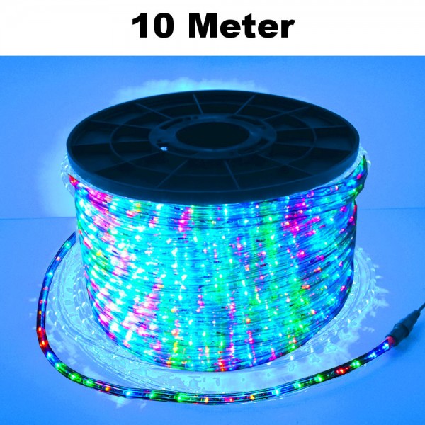 LED Lichtschlauch Lichterkette Beleuchtung Komplett-Set RGB 10m