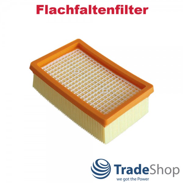 2x Flachfaltenfilter Ersatz HEPA Filter für Kärcher MV 4 2.863-005.0