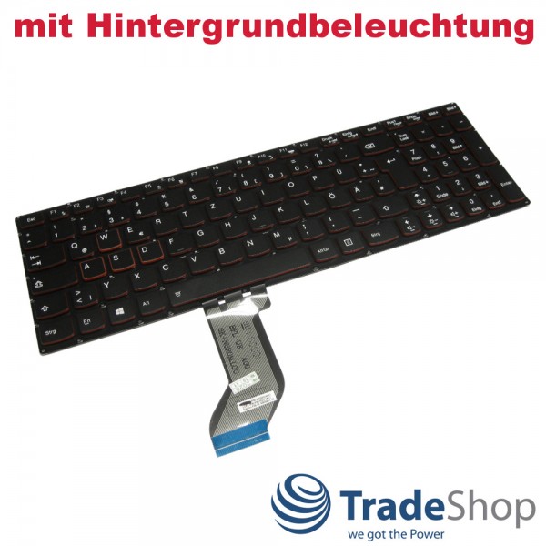 Tastatur QWERTZ Deutsch mit Backlight für Lenovo IdeaPad Y700 Y700-15ISK