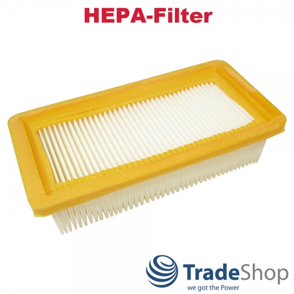 2x HEPA Flachfaltenfilter, Lamellenfilter für Kärcher 6.415-953.0 AD2
