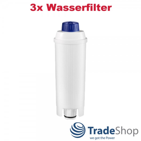 3x Ersatz Wasser-Filter für DeLonghi Kaffeeautomaten / Filterpatrone