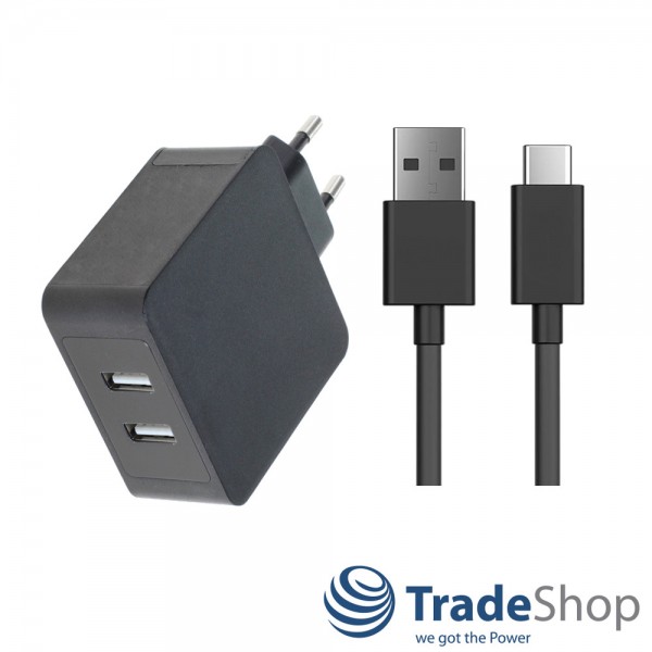 Ladekabel Ladegerät für alle USB 3.1 Typ C Geräte 2,4A Schnelladen