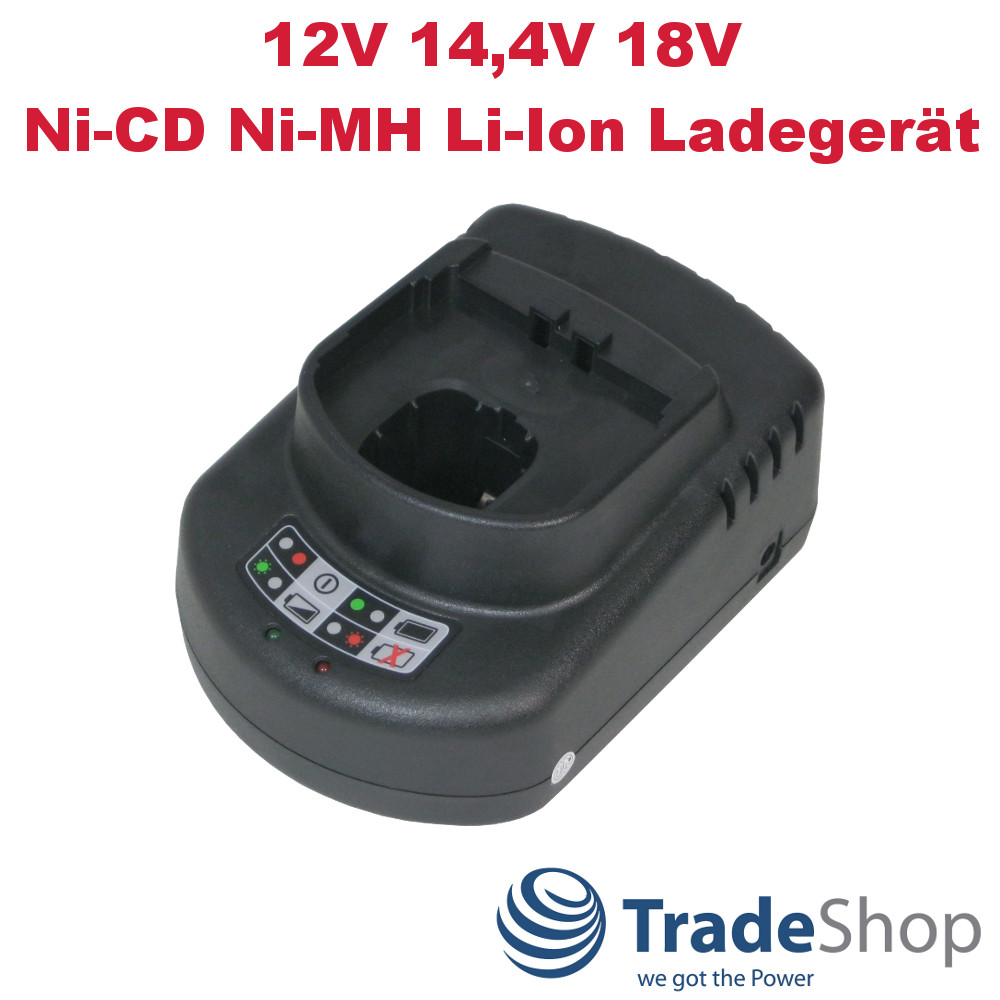 Akku Ladegerät 12V 14,4V 18V mit 2x USB für Ryobi Li-Ion Ni-MH Ni-CD Akkus 