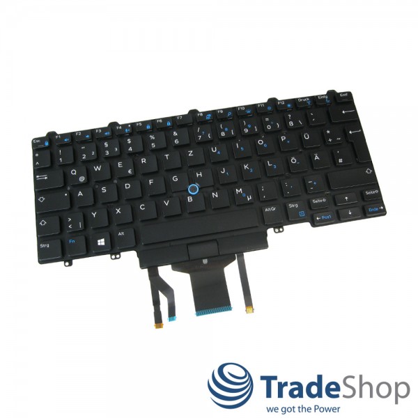 Tastatur Backlight QWERTZ DE für Dell Latitude E5450 E5470 E7250 uvm