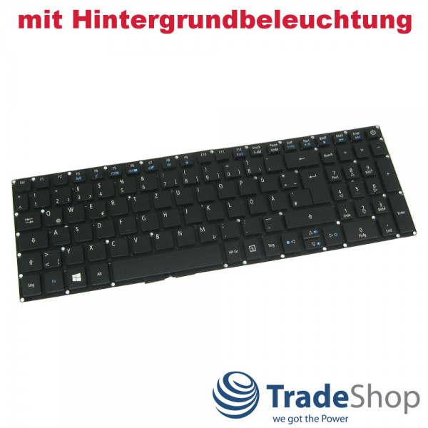 Original Tastatur Backlight DE für Acer Aspire V515 V517 V715 575 uvm