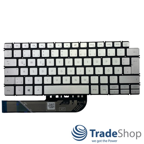 Notebook Tastatur QWERTZ Deutsch für Dell Inspiron 13-7000 7306 7390 7391 uvm.