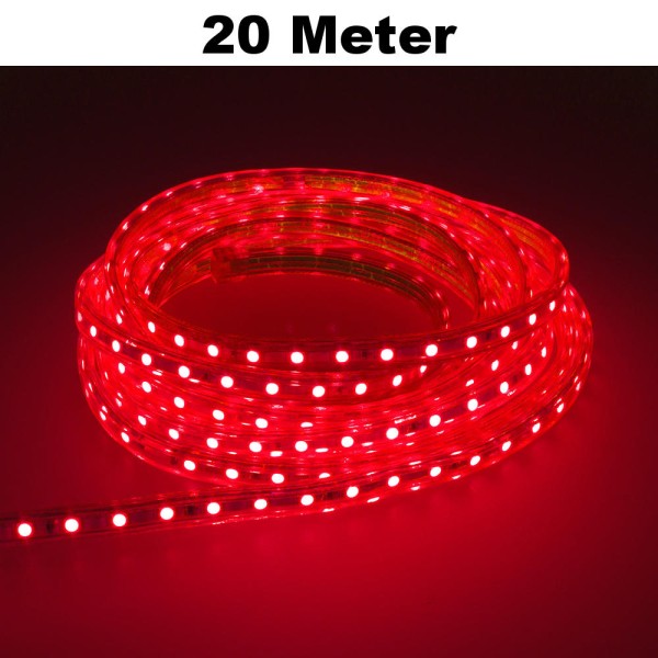 20m Rot LED Leuchtstreifen Lichterkette 60 LED/Meter SMD2835