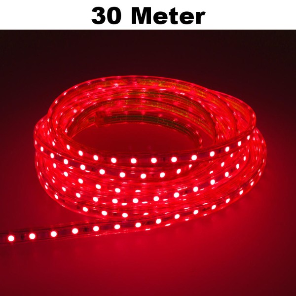 30m Rot LED Leuchtstreifen Lichterkette 60 LED/Meter SMD2835