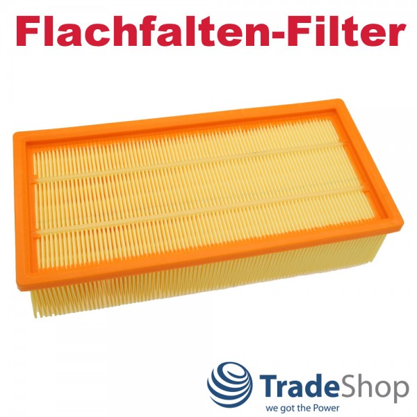 2x Flachfaltenfilter Ersatz Filter für Kärcher 6.904-283.0 NT56/2